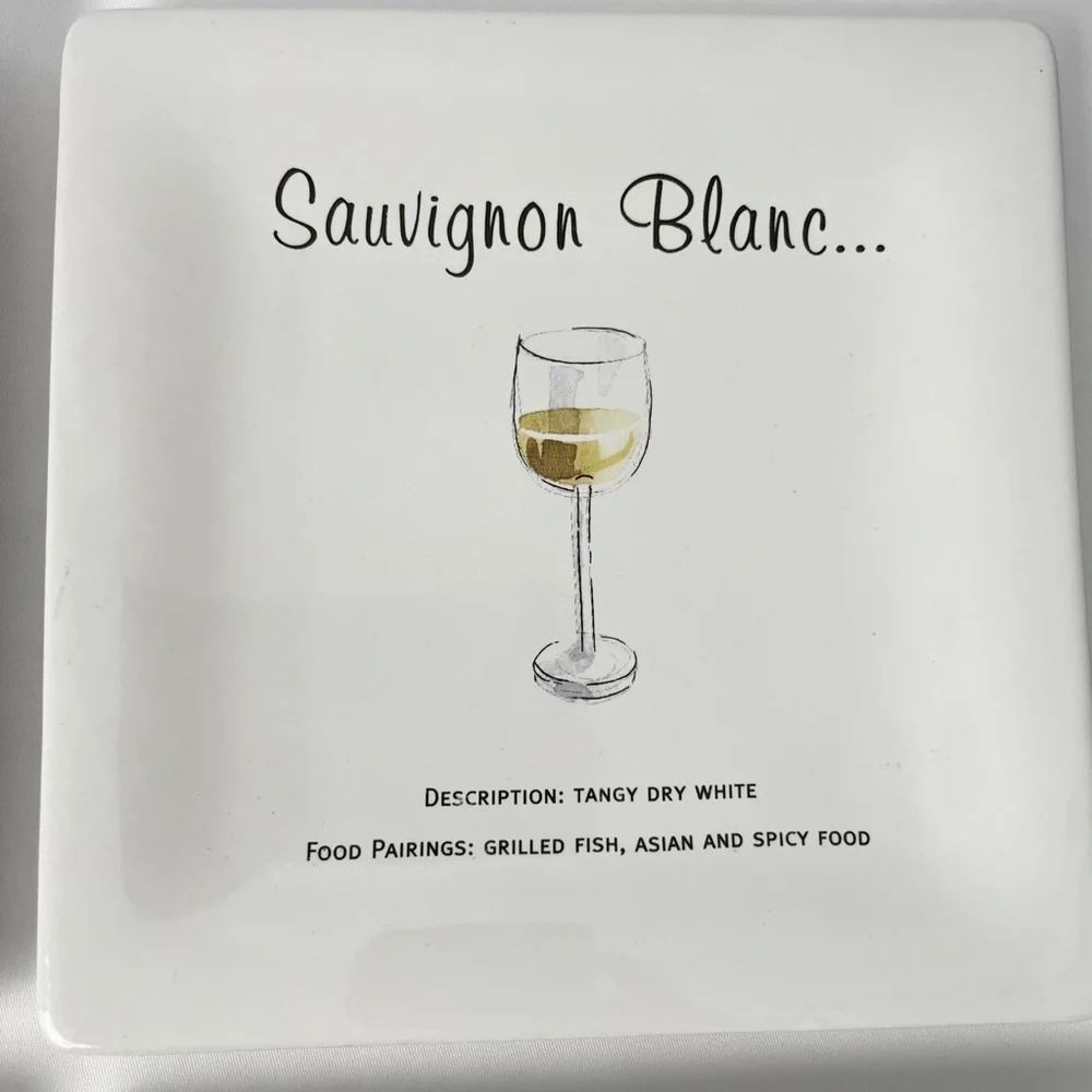 Pottery Barn Wine Guide Appetizer Plates